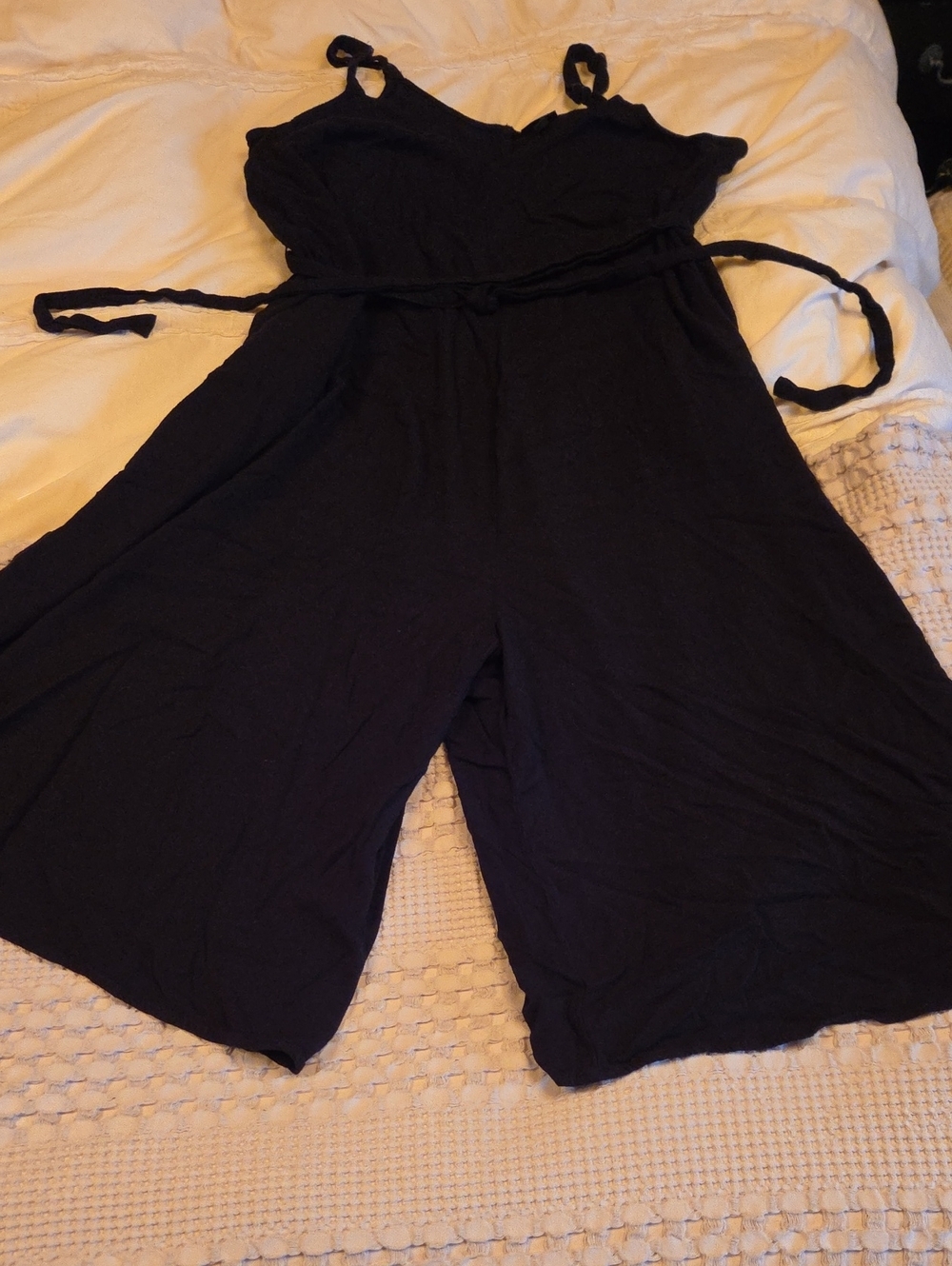 torrid Black Wide-Leg Belted Jumpsuit